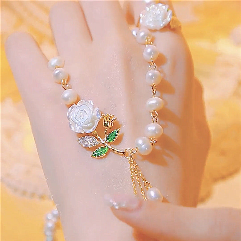 ✨ Ozdobte se elegancí – Perlový a zirkonový náhrdelník s dárkovou krabičkou – platba na dobírku 💎