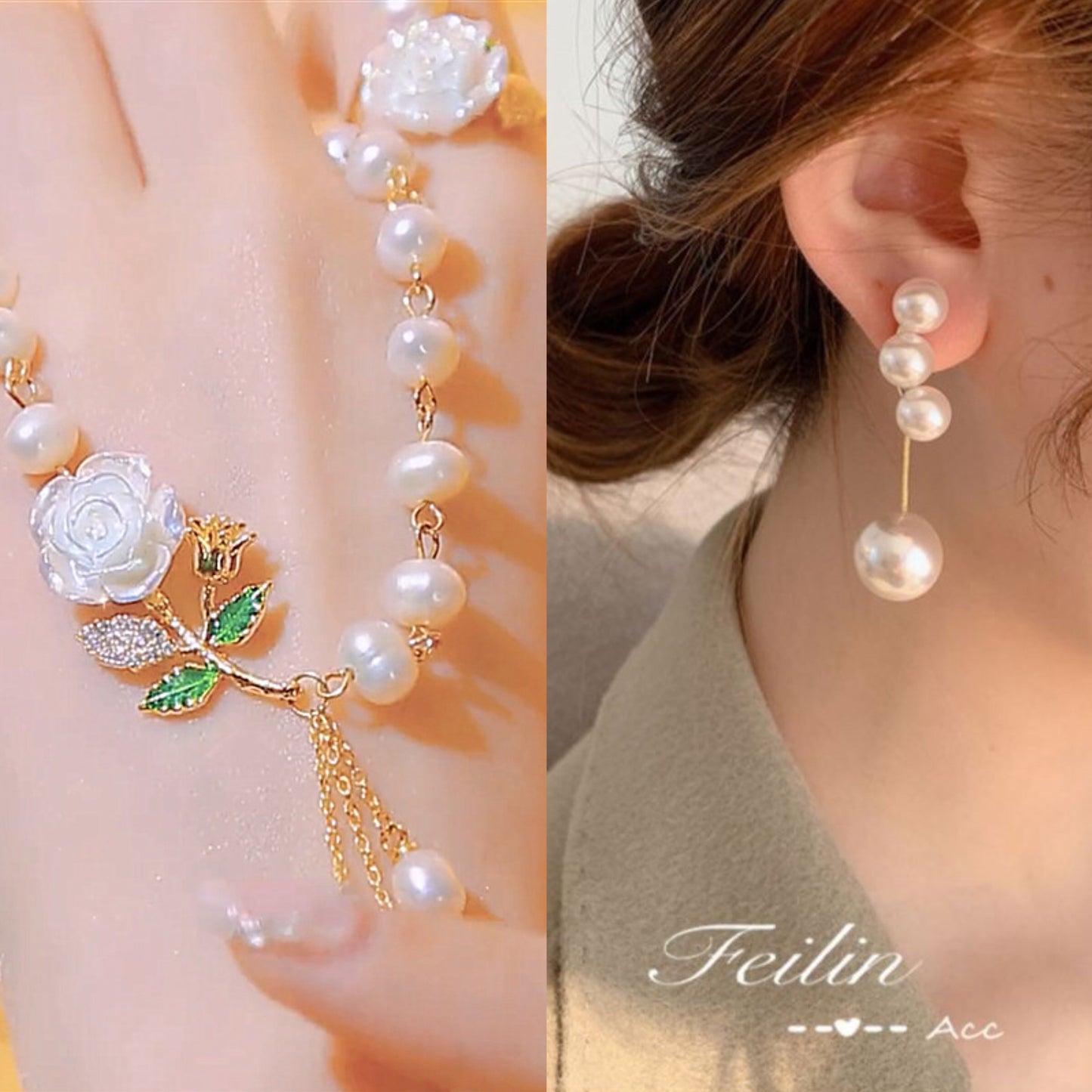 ✨ Ozdobte se elegancí – Perlový a zirkonový náhrdelník s dárkovou krabičkou – platba na dobírku 💎