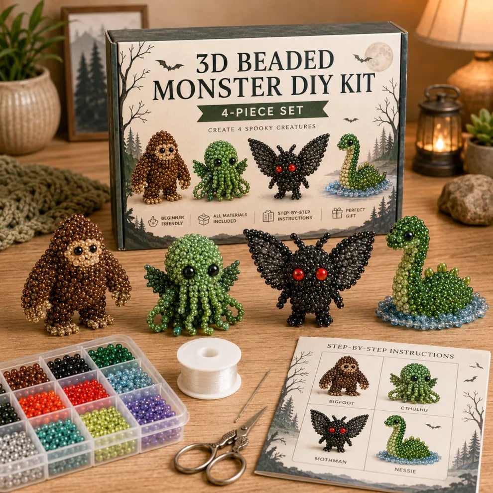 🧵🦉Bébi állatok kézműves készlet 3D gyöngyökkel