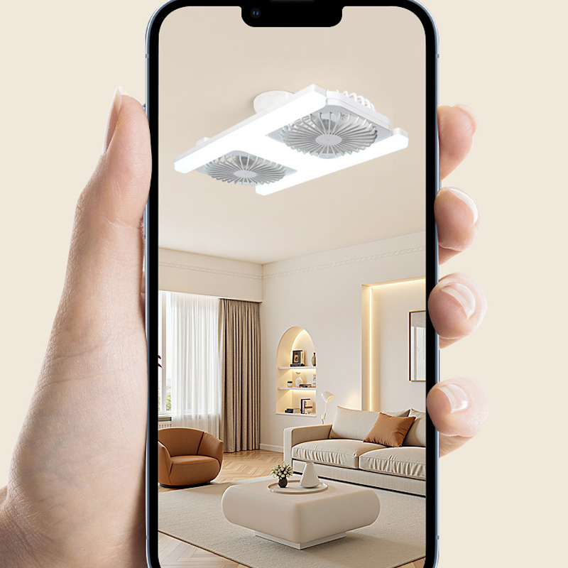 Moderní 2v1 LED stropní lampa s ventilátorem - s dálkovým ovládáním ❄️💡🌀🏠