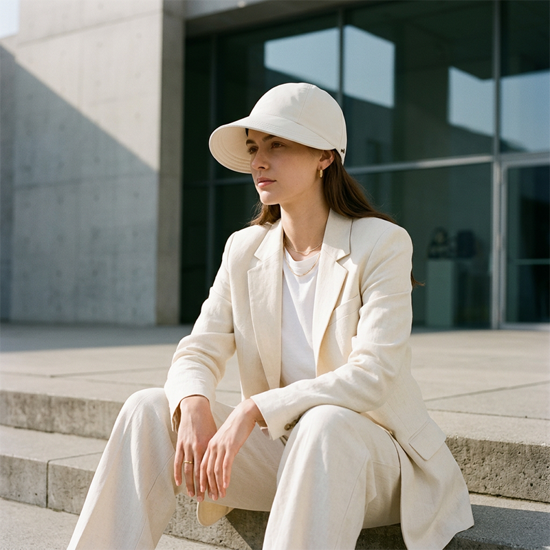 👒 Dámský sluneční klobouk s ochranou UPF 50+ – Elegantní design, skládací, ideální na cesty