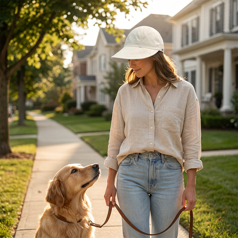 👒 Dámský sluneční klobouk s ochranou UPF 50+ – Elegantní design, skládací, ideální na cesty