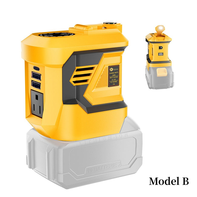 ⚡ Napájejte svá zařízení kdekoli – přenosný měnič napětí 300 W pro 18V baterie nářadí 🔋🛠️
