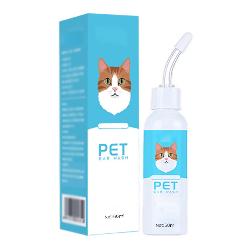 🐶 🧴 Jemný čistič uší pro domácí mazlíčky – Zklidňuje svědění, odstraňuje ušní maz a nepříjemné pachy – Ideální pro psy a kočky 🐱
