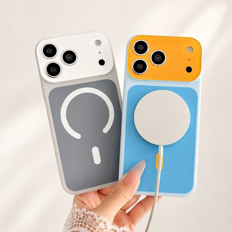 Vyjádřete svůj styl výraznými barvami – kontrastní magnetické pouzdro na telefon s dynamickým designem. Na dobírku! 🌈