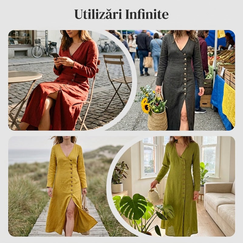 Košilové šaty s dlouhým rukávem ve vintage stylu