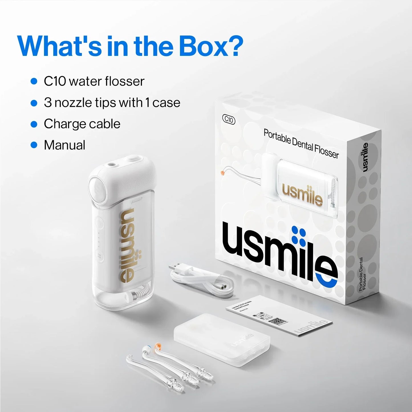 Přenosný zubní irigátor Usmile C10